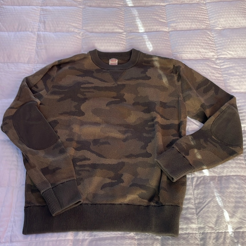 Camo sweater 100% cotton